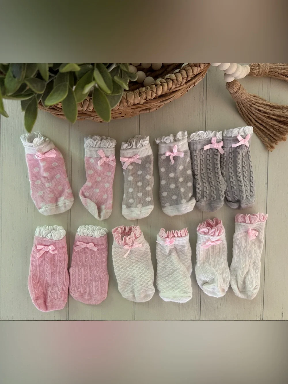 Baby Girl Ruffle Socks - 6 Pairs
